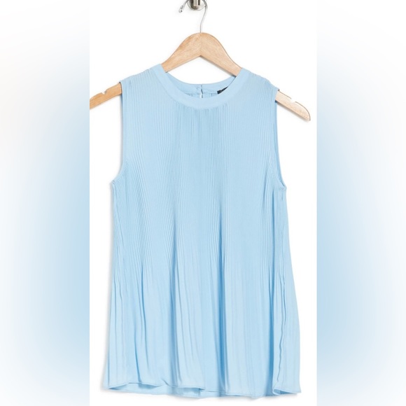 Adrianna Papell Pleated Sleeveless Tank Top - Picture 1 of 5